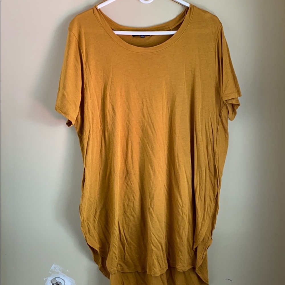 Ambiance Mustard High Low Top